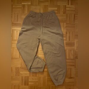 Urban Planet High Rise Baggy Tan Cuffed Jogger (Size M)